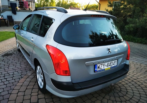 Peugeot 308 cena 19200 przebieg: 204100, rok produkcji 2010 z Okonek małe 781